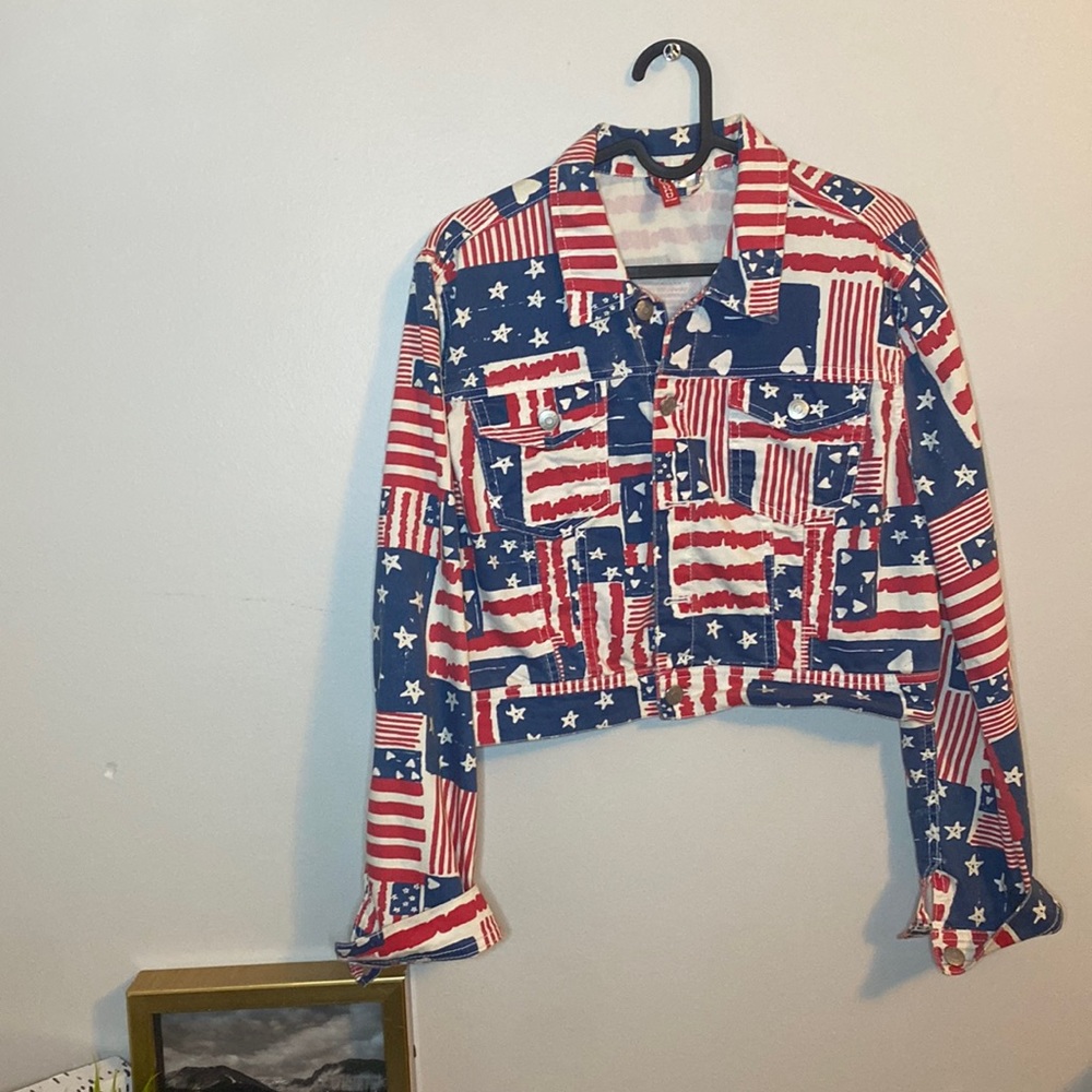 Divided Flag Jean Jacket 🇺🇸